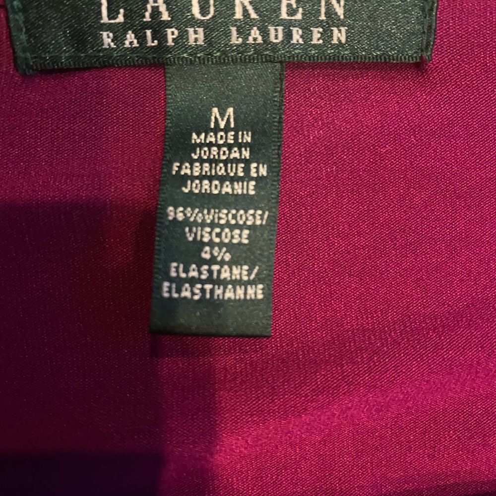 Ralph Lauren Fuchsia Faux Wrap Dress - Picture 4 of 4